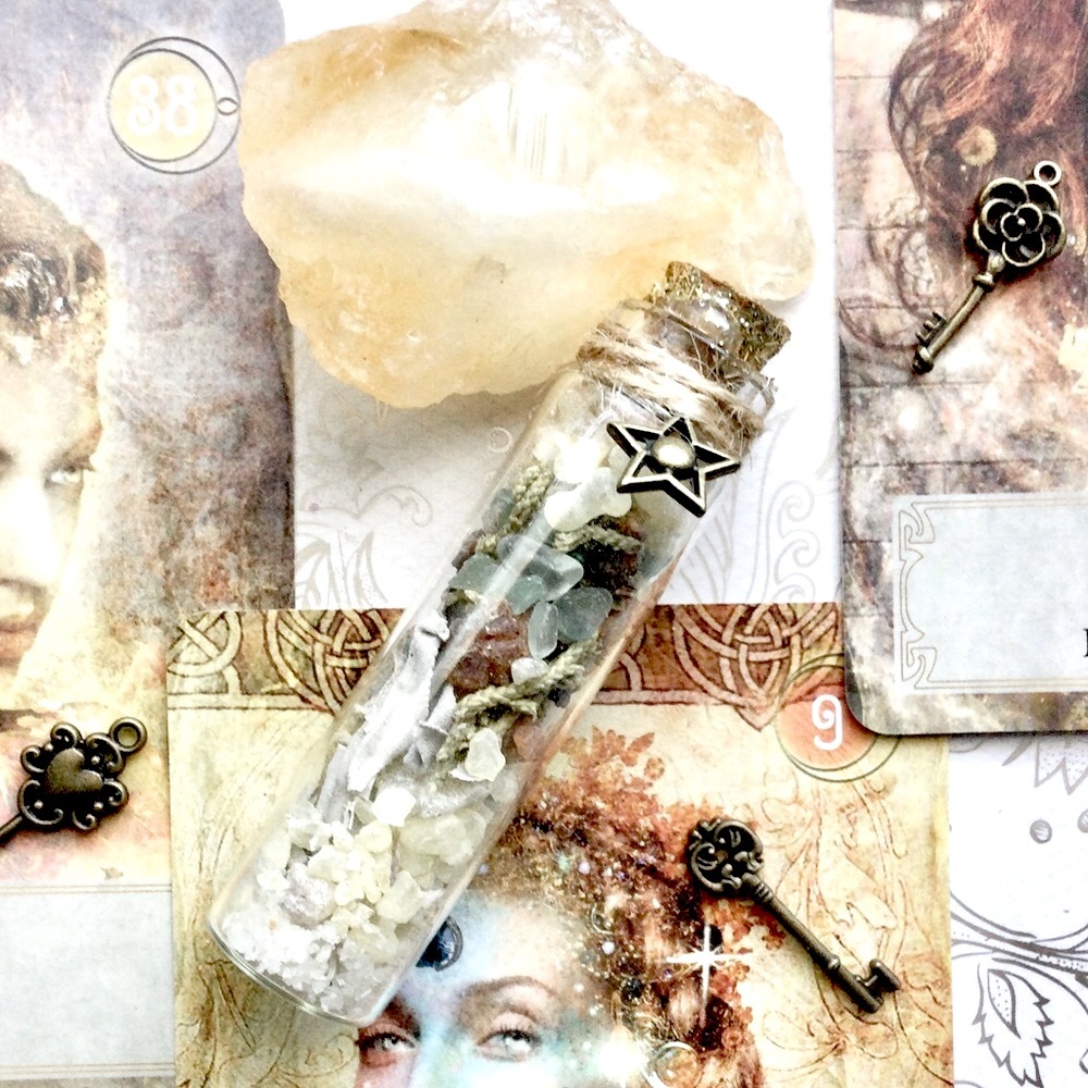 ⭐️SOLD⭐️ 11:11 Wish Spell Jar with Citrine Crystal